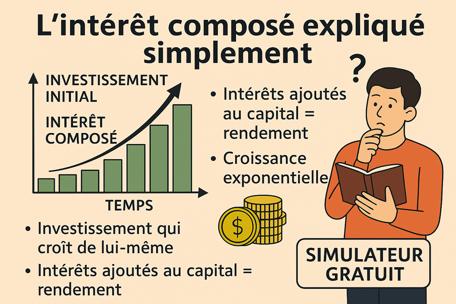 L’intérêt composé expliqué simplement (avec simulateur gratuit)